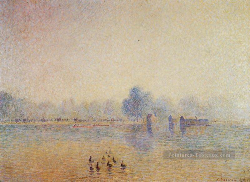le serpentin hyde park effet brouillard 1890 Camille Pissarro Peintures à l'huile